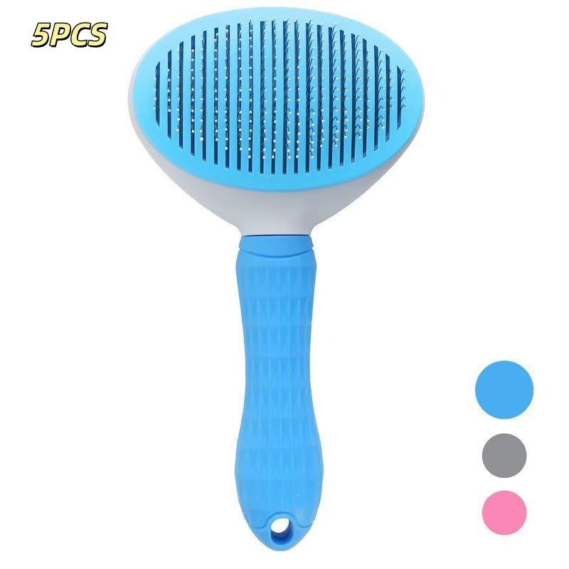 Pet Dog Brush Cat Comb Self Cleaning Pet Hair Remover Brush for Dogs Cats Grooming Tools Pets Dematting Comb Dogs Accessories