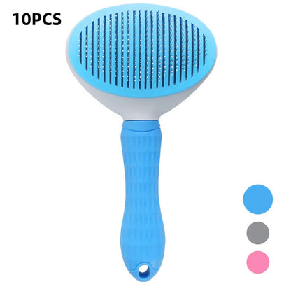 Pet Dog Brush Cat Comb Self Cleaning Pet Hair Remover Brush for Dogs Cats Grooming Tools Pets Dematting Comb Dogs Accessories