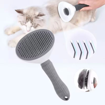 Pet Dog Brush Cat Comb Self Cleaning Pet Hair Remover Brush for Dogs Cats Grooming Tools Pets Dematting Comb Dogs Accessories